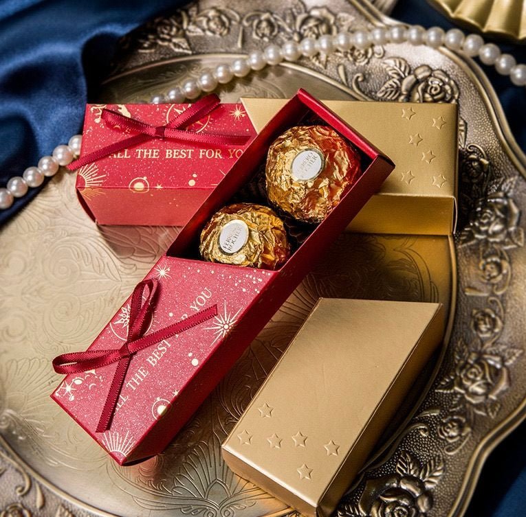 Starry Wedding Favour Box with Ribbon(20pcs) Kids Party Bag Australia - KOI KOI INBOX