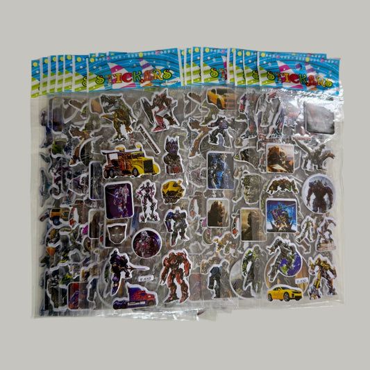 Transformer Stickers (5 Sheets) Kids Party Bag Australia - KOI KOI INBOX